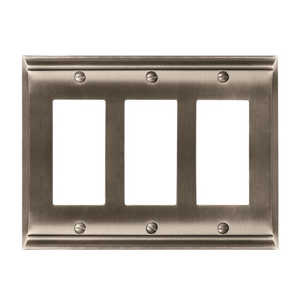 Amerock Candler 3 Rocker Satin Nickel Wall Plate 1906900 - main